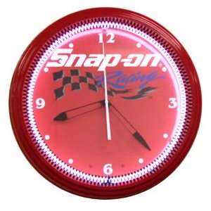   Shipping   20 Inch Snap On Tools Racing Neon Clock