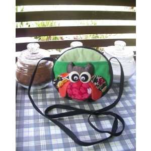  Thai Handmade Circle Owl Bag#size M 01: Sports & Outdoors