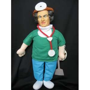    The Three Stooges 15 Plush Larry Doctor Doll Toys & Games