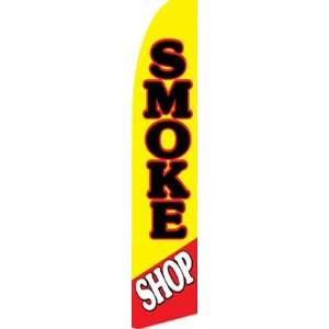  Smoke Shop 12 foot SUPER Swooper Feather Flag With Heavy 
