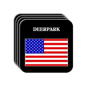  US Flag   Deer Park, Texas (TX) Set of 4 Mini Mousepad 