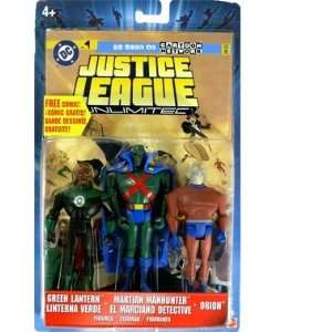   Green Lantern, Martian Manhunter and Orion Action  Toys & Games