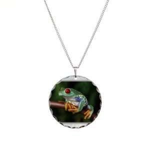  Necklace Circle Charm Red Eyed Tree Frog: Artsmith Inc 