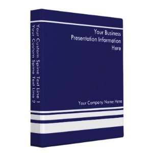  Blue Custom Business Presentation Binder