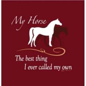  My Horse The Best Thing T Shirt XXLarge