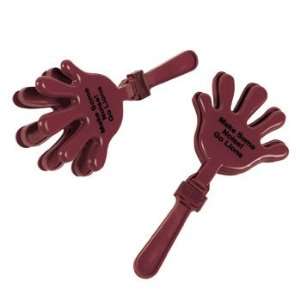  Personalized Burgundy Hand Clappers   Novelty Toys 