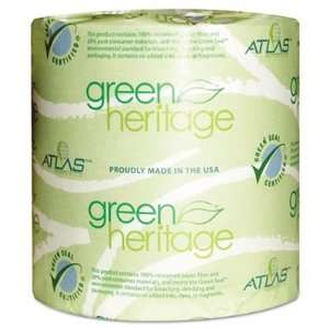  Green Heritage Bathroom Tissue, 2 Ply, 500 Sheets, White 