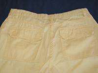 Christopher & Banks Light Yellow Soft Cotton Casual Pants Jeans Size 8 