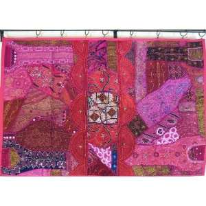  Indian Big Wall Art Decoration Sari Tapestry Throw: Home & Kitchen