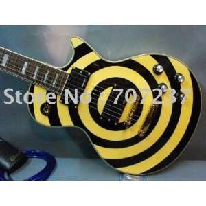   zakk wylde yellow+black electric guitar in stock 2011 new: Musical
