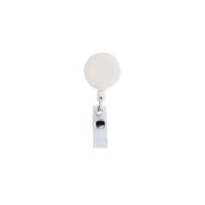  Badge Reel   Round   White: Office Products