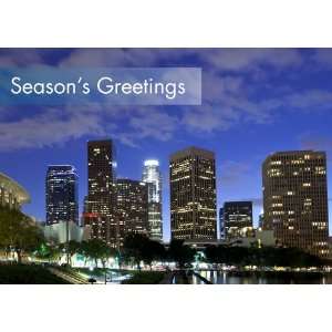  Cloudy Los Angeles Night Holiday Cards