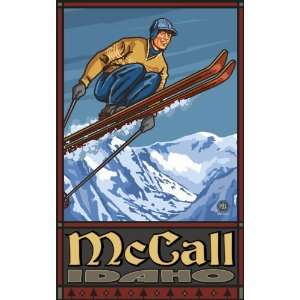  Northwest Art Mall McCall Idaho Ski Jumper Artwork by Paul 