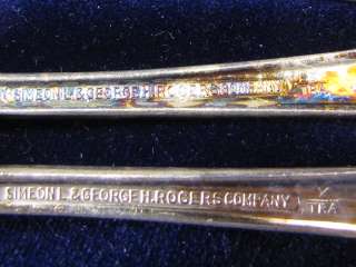 Antique Simeon L & George H Rogers Oneida Spoons  