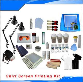 Full Silk Screen Printing Material kits & Simple Exposure Unite  
