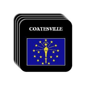  US State Flag   COATESVILLE, Indiana (IN) Set of 4 Mini 