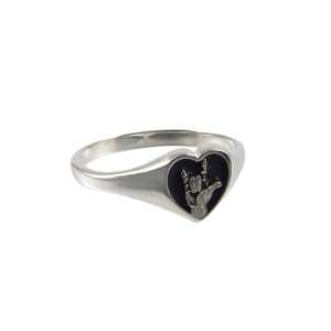 Sign Language Ring   Sterling Silver