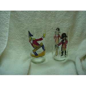  Captain Crook Collectable Glasses; (Set of Two) One Glass 