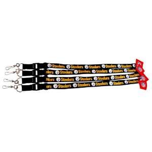   Pittsburgh Steelers NFL Team Logo Lanyards (4 Pack): Sports & Outdoors