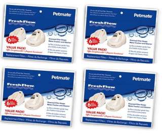 PETMATE FRESH FLOW FOUNTAIN REPLACEMENT FILTERS 24 PACK  