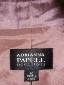 ADRIANNA PAPELL pink mauve JACKET*DRESS MOB $218 nwt 10  