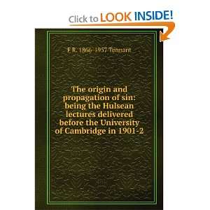   the University of Cambridge in 1901 2 F R. 1866 1957 Tennant Books