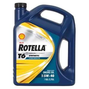  Shell Rotella 550019921 5W 40 T6 Motor Oil   1 Gallon 