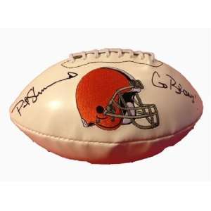 Cleveland Browns PAT SHURMUR Signed Autographed Logo Football INSC 