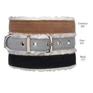 Dog SHERPA FAUX SUEDE Cozy Puppy Collar XS, S, M, L, XL  