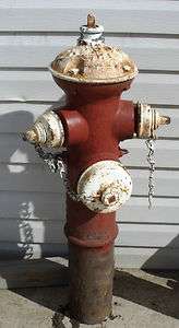 Antique Vintage Fire Hydrant Cast Iron The Corey Rensselaer Valve Mfg 