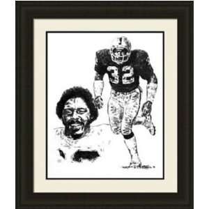 Oakland Raiders Framed Jack Tatum Oakland Raiders By Michael Mellett  