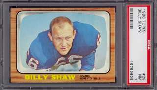 1966 Topps #29 Billy Shaw Bills PSA 7 *272549  
