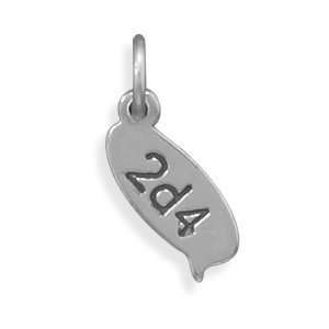  2d4 Text Message Charm Jewelry