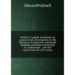    . with full instructions for self tuition Edward Pocknell Books