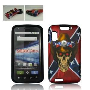 MB 860 Atrix 4G 4 G Red Blue White Stars Confederate States Army Flag 