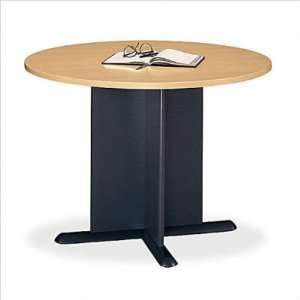   Bush TB14542A Series A: Round Conference Table Finish: Light Oak: Baby
