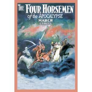 Four Horsemen of the Apocalypse March 24X36 Canvas Giclee