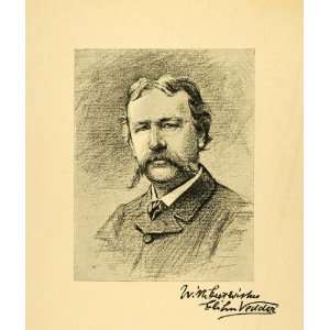  1887 Wood Engraving Elihu Vedder Artist Illustrator Omar 