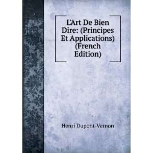   Et Applications) (French Edition) Henri Dupont Vernon Books