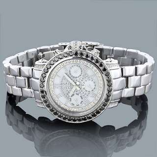Luxurman Watches: Ladies Black Diamond Watch 2.50ct  