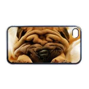 Shar pei puppy Apple RUBBER iPhone 4 or 4s Case / Cover Verizon or At 