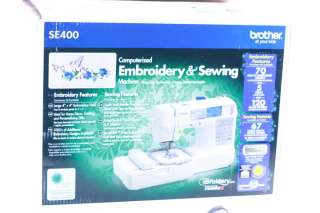 BROTHER SE400 COMPUTERIZED EMBROIDERY AND SEWING MACHINE  