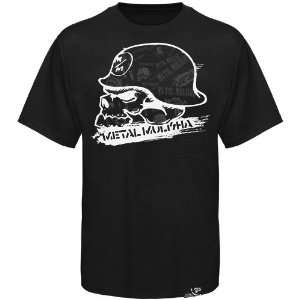 Metal Mulisha Black Streak T shirt (Medium):  Sports 
