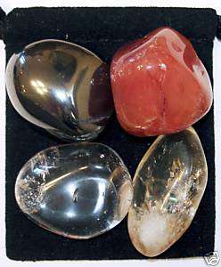 CONCENTRATION Tumbled Crystal Healing Set + EXTRAS  