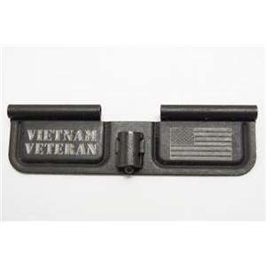 Vietnam Veteran with American Flag Custom Ejection Port Cover  