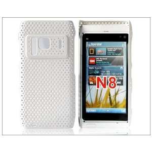   Net Hard Back Case Cover for Nokia N8 White Cell Phones & Accessories