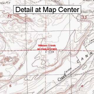  USGS Topographic Quadrangle Map   Wilson Creek, Washington 