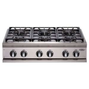  DCS CP366L 38In Stainless Steel Gas Cooktop Appliances