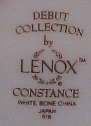 LENOX CONSTANCE DINNER PLATE  V. NICE!  