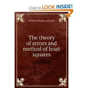   of errors and method of least squares William Woolsey Johnson Books